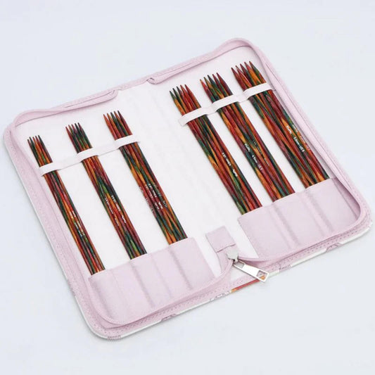 KnitPro Set Nadelspiel Symfonie 2 Holz 20 cm, 6 Paar, 2,5-5mm