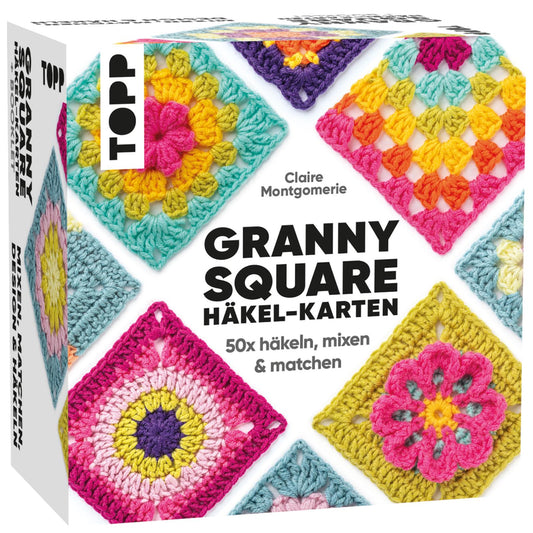 Granny Square Häkel-Karten, 50x häkeln (DE)
