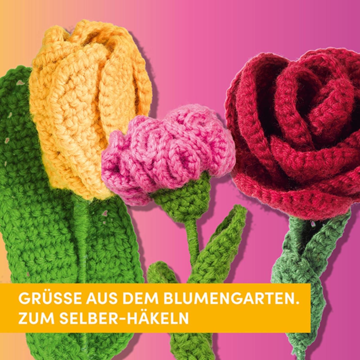 Grüße aus dem Blumengarten – Zum Selber-Häkeln (DE)