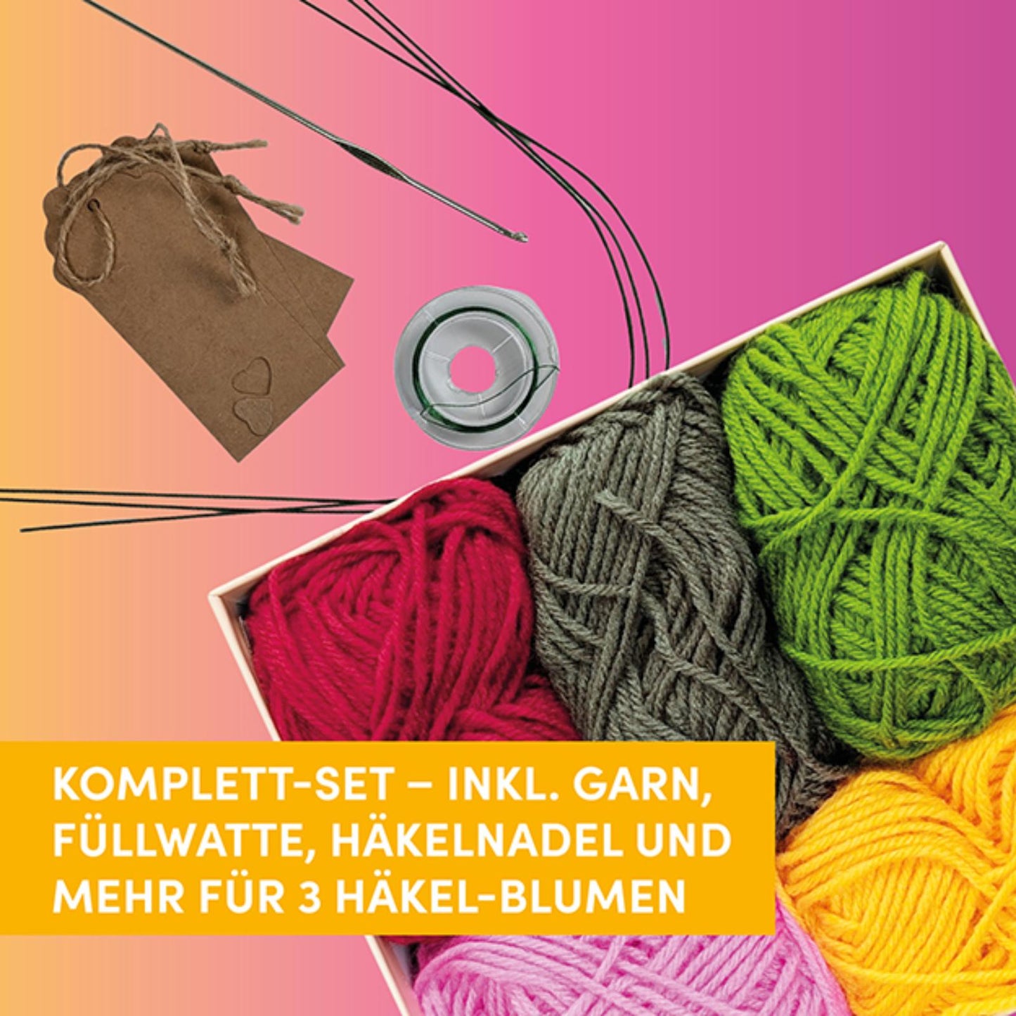 Grüße aus dem Blumengarten – Zum Selber-Häkeln (DE)