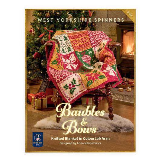 WYS, weihnachtliche Decke, digitale Strickanleitung