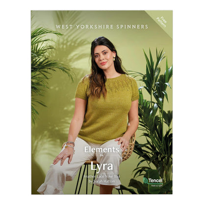 WYS, Lyra Feather Lace Yoke Top, digitale Strickanleitung
