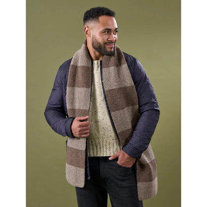 WYS, Walker Garter Stitch Striped Scarf, digitale Strickanleitung