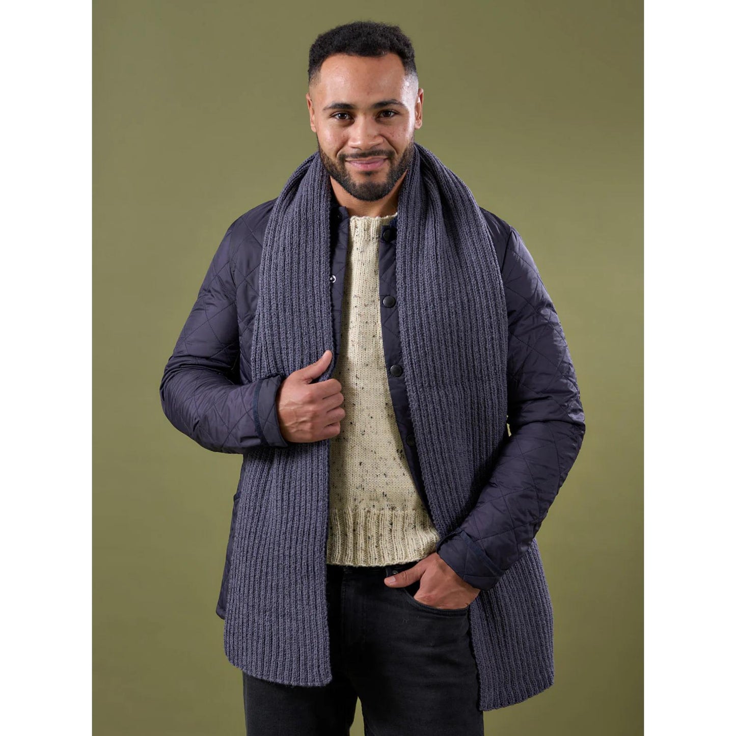 WYS, Winter Schal von Ribbed Scarf, digitale Strickanleitung