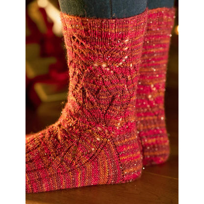 WYS, muskatnussfarbene Stricksocken, digitale Strickanleitung