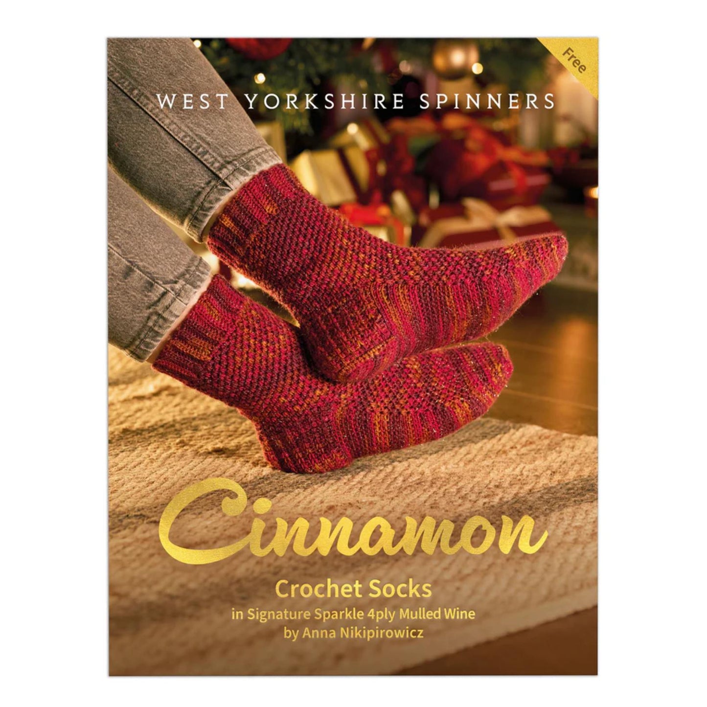 WYS, zimtfarbene Häkelsocken, digitale Häkelanleitung