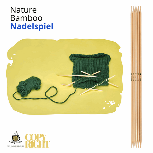 Addi, Nature Bamboo Nadelspiel, 65012, Größe 3,25 Länge 15 cm