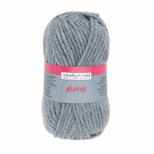 Alpha 50g, 90088, Farbe 11, grau meliert