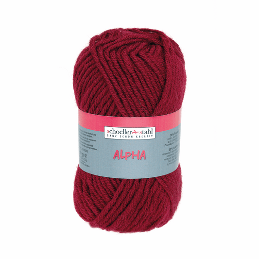 Alpha 50g, 90088, color 15, burgundy