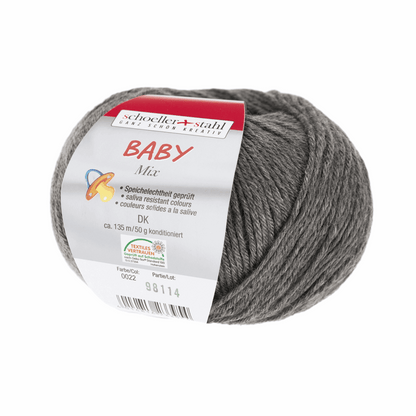 Baby mix 50g, 90166, Farbe 22, grau meliert