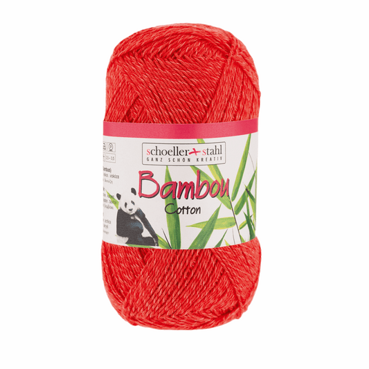 Bambou Cotton 100g, 90286, color 8, red