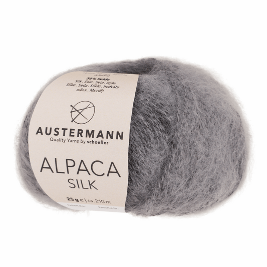 Alpaca Silk 25g, 90333, color 6, smoke gray