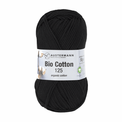 Gots organic Cotton 125 50g, 90345, color 2, black