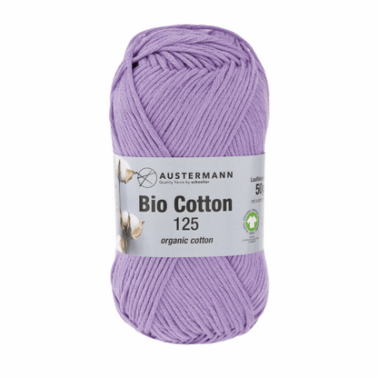 Gots bio Cotton 125 50g, 90345, Farbe 10, flieder