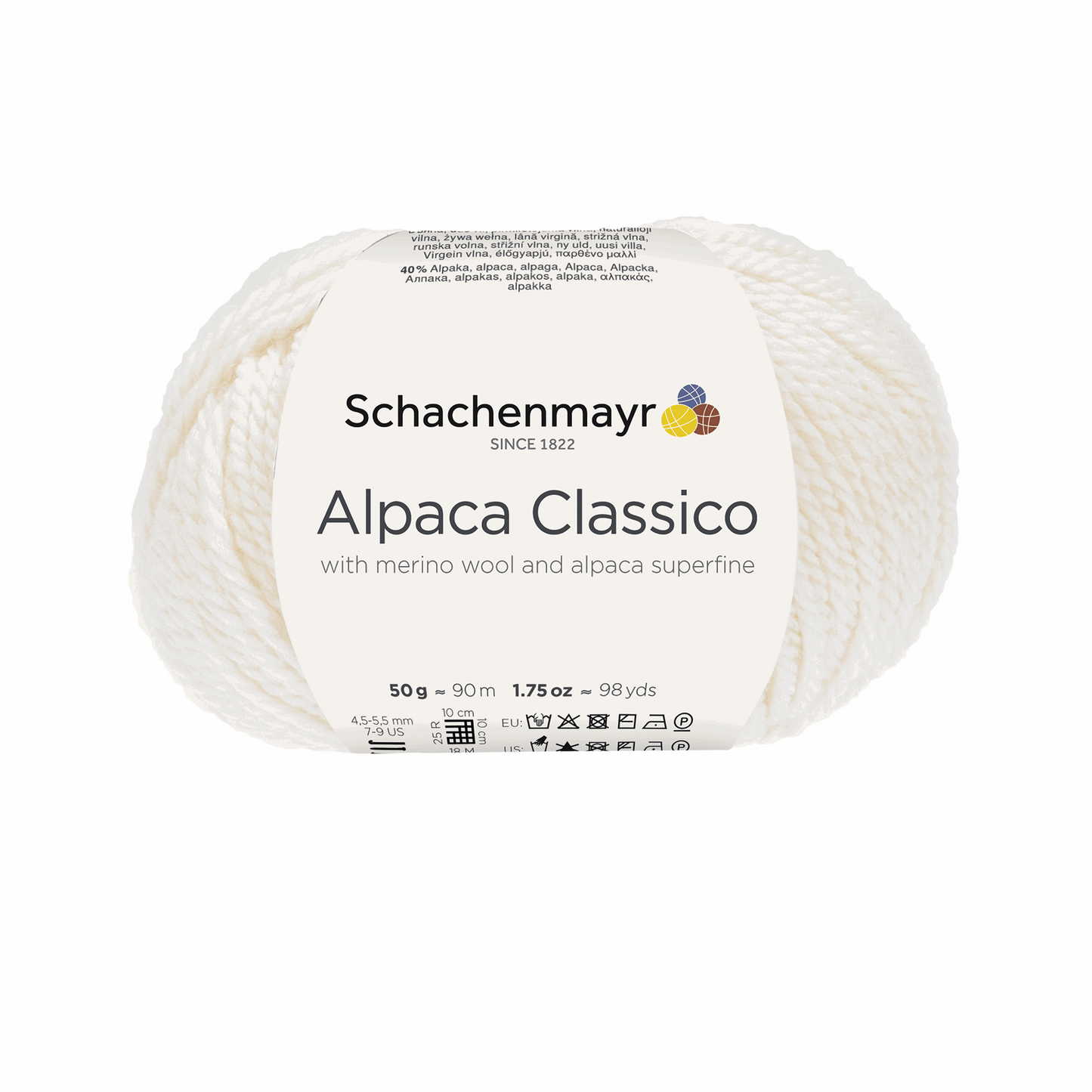 Alpaca classico 50g, 90369, Farbe 2, wollweiß