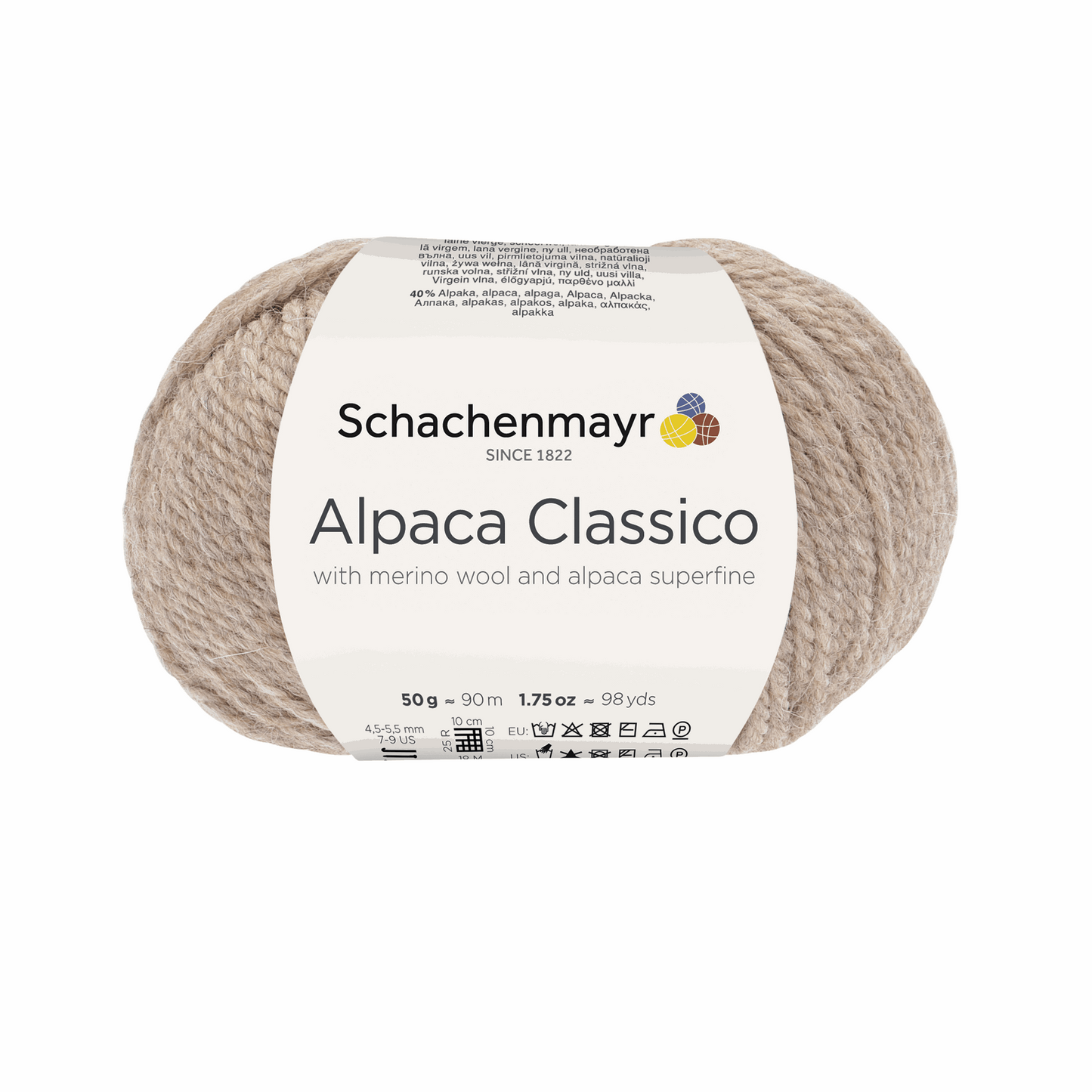 Alpaca classico 50g, 90369, Farbe 5, sand meliert