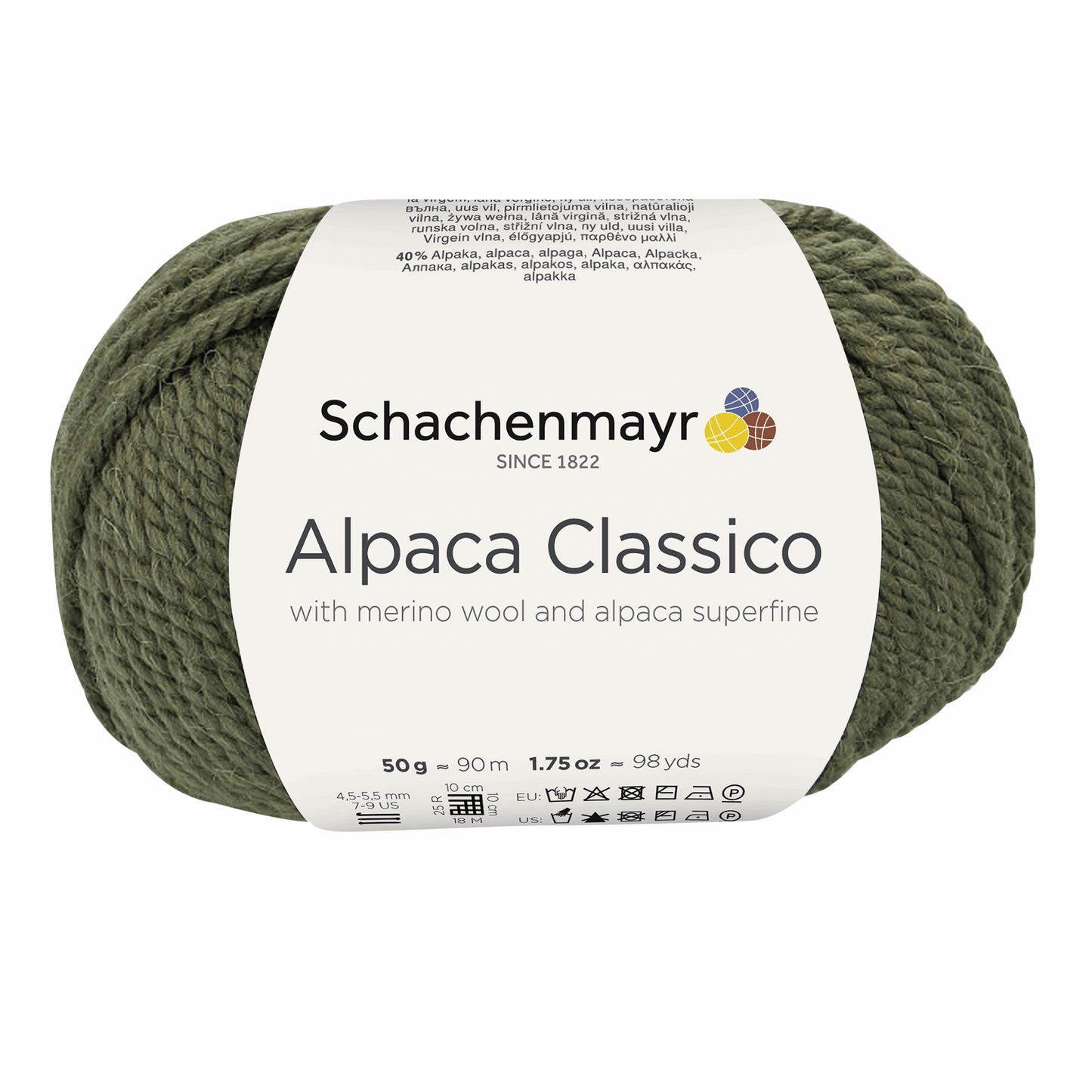 Alpaca classico 50g, 90369, Farbe 73, military