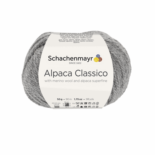 Alpaca classico 50g, 90369, Farbe 94, kiesel meliert